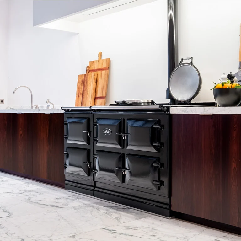 An AGA cooker in a fitted kitchen
